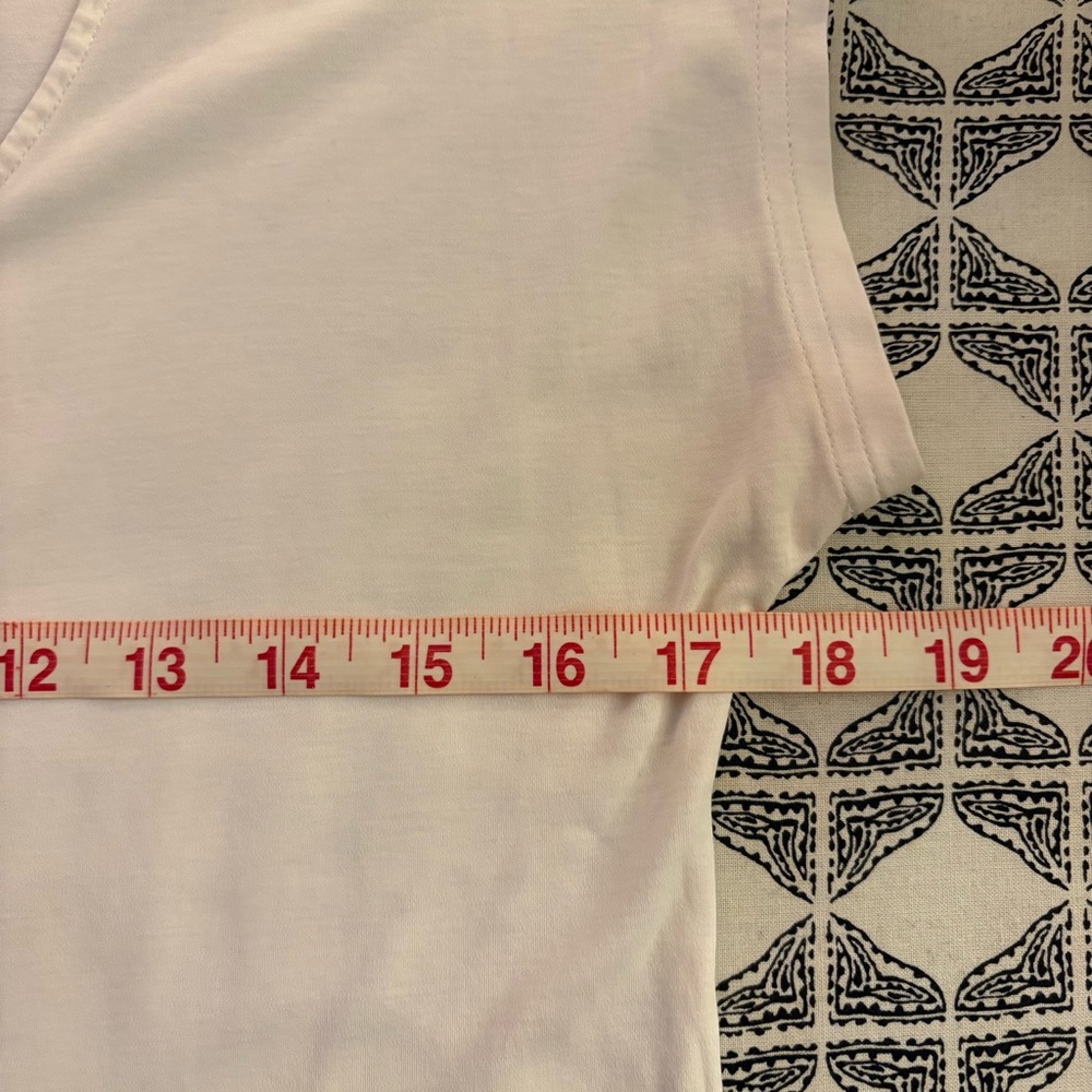 LACOSTE White Cap Sleeve Tee size 36 - Picture 6 of 8